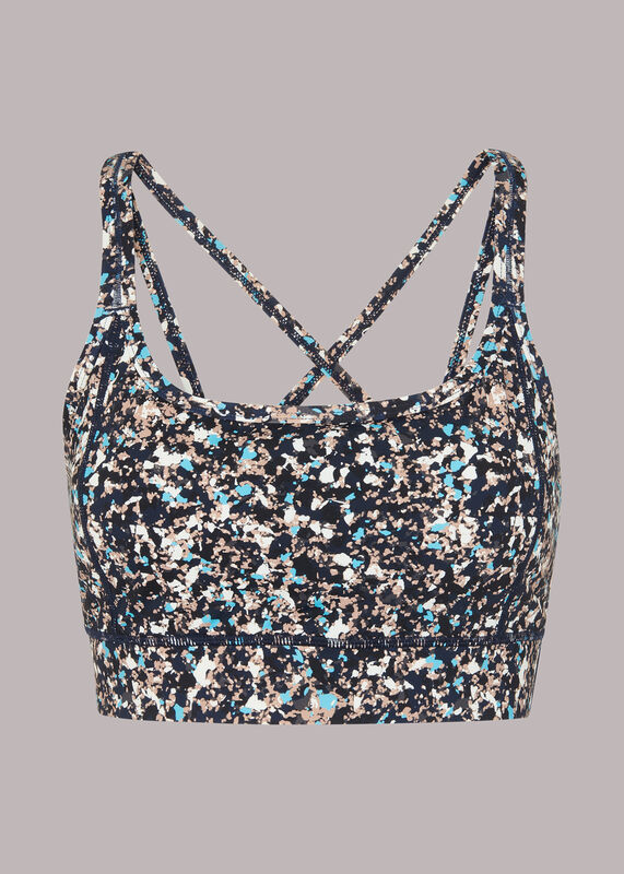 Speckled Crossback Sports Bra